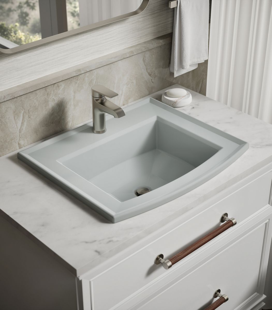 Archer® 22-3/4" rectangular drop-in bathroom sink