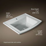 Archer® 22-3/4" rectangular drop-in bathroom sink