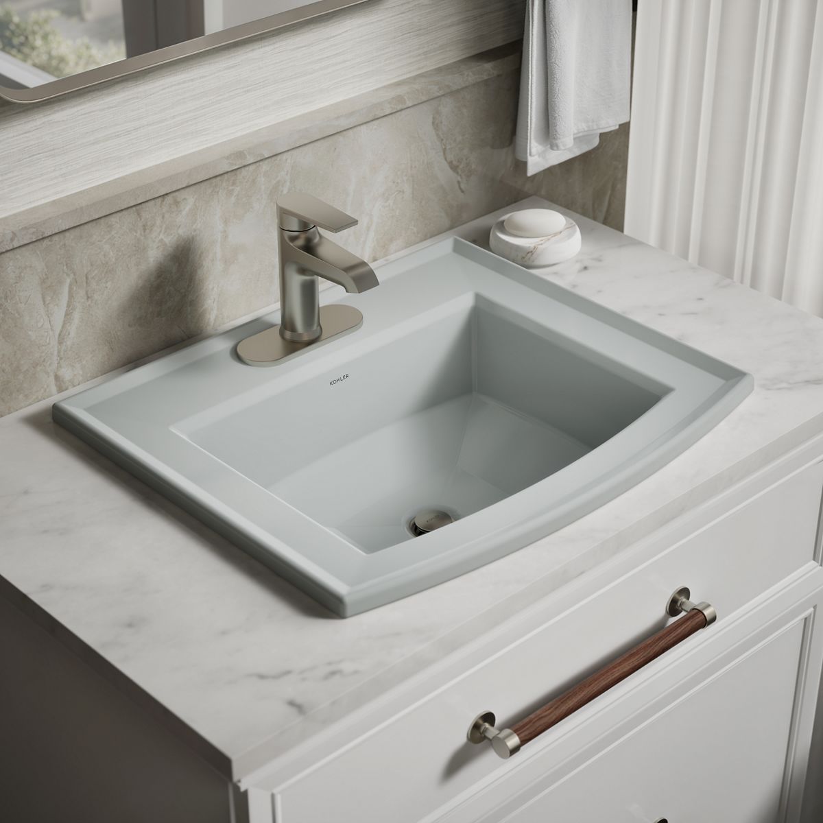 Archer® 22-3/4" rectangular drop-in bathroom sink