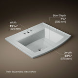 Archer® 22-3/4" rectangular drop-in bathroom sink