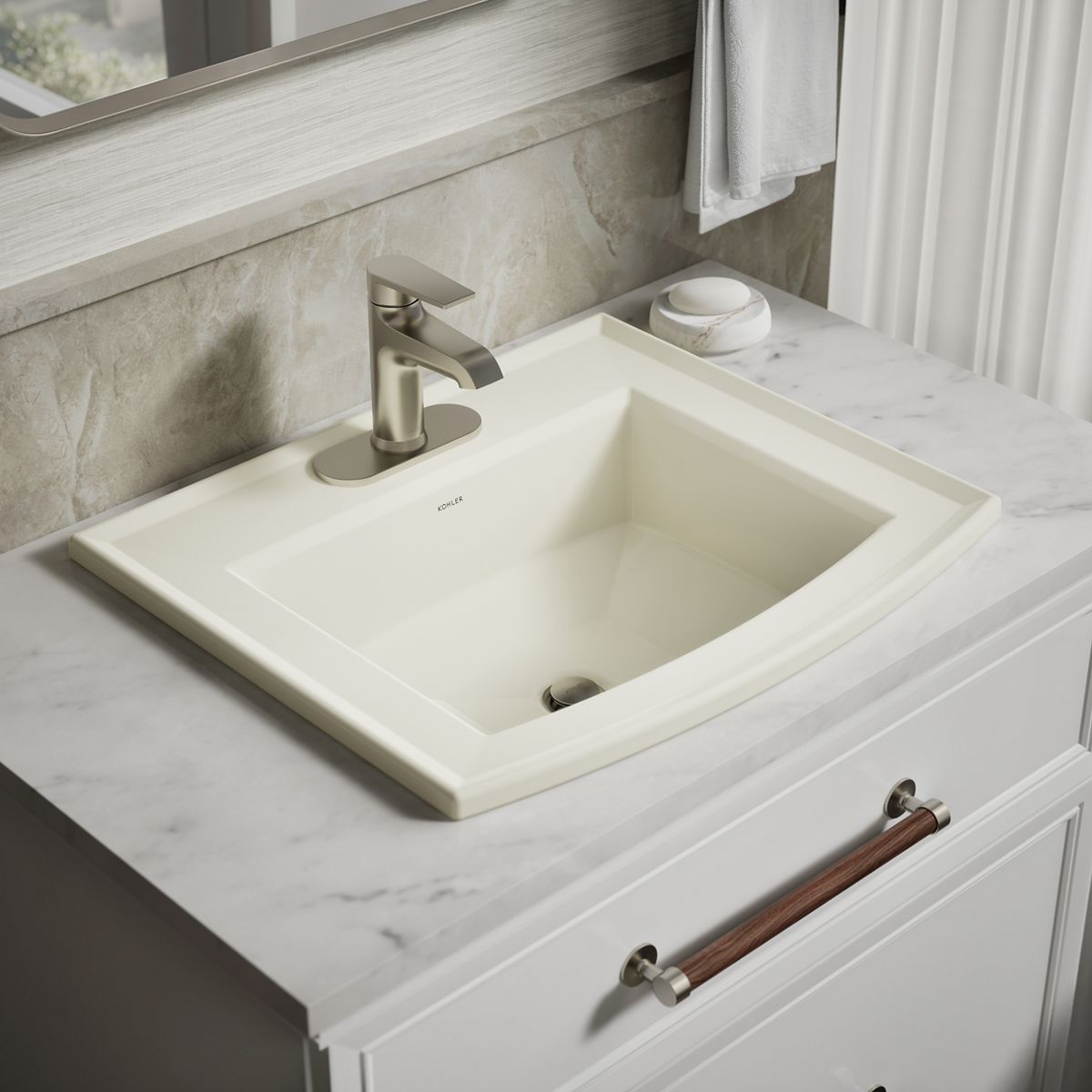 Archer® 22-3/4" rectangular drop-in bathroom sink