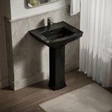 Archer® 24" rectangular pedestal bathroom sink