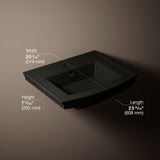 Archer® 24" rectangular pedestal bathroom sink