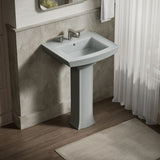 Archer® 24" rectangular pedestal bathroom sink