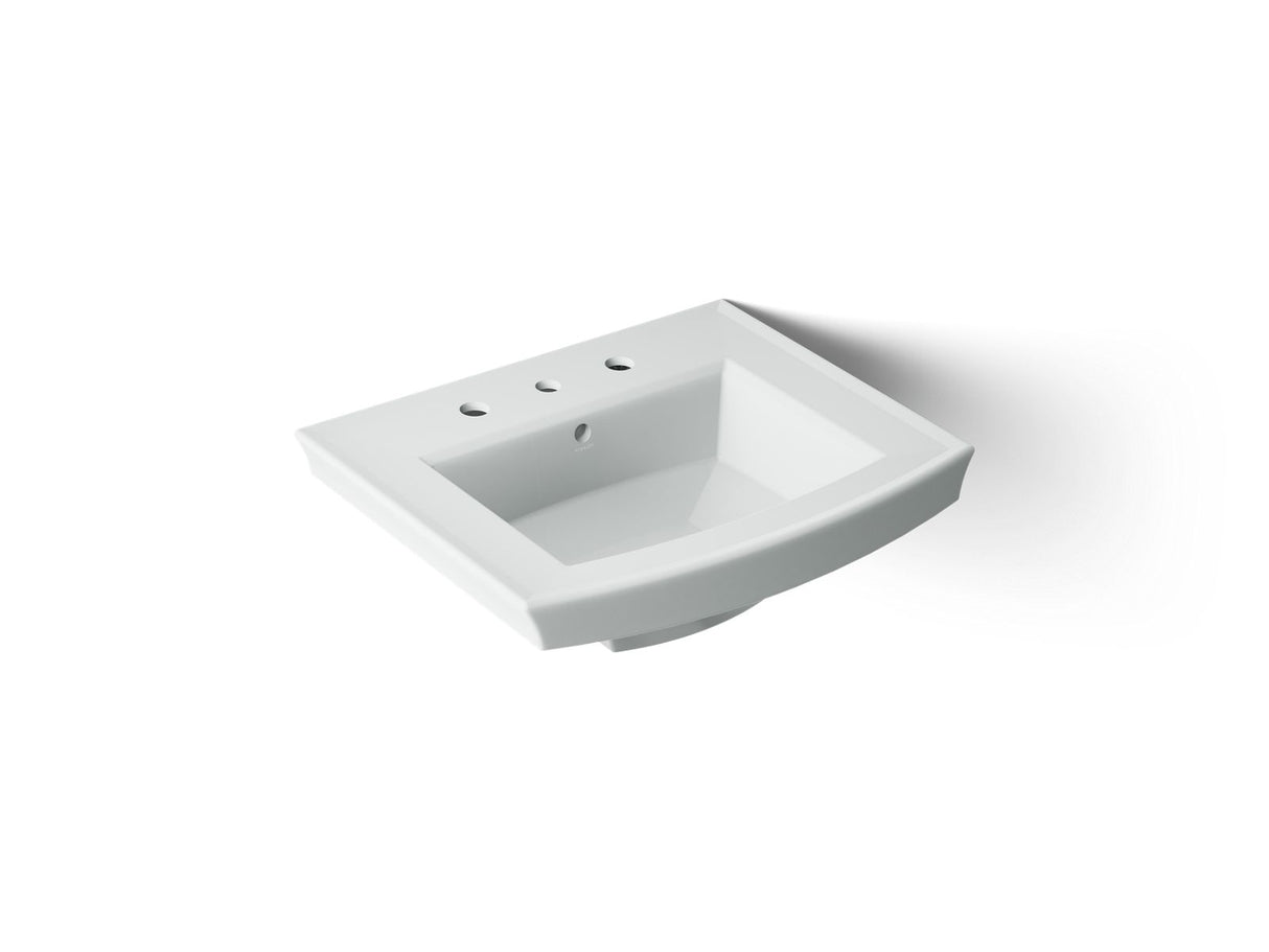 Archer® 24" rectangular pedestal bathroom sink