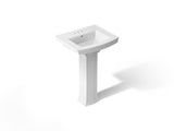Archer® 24" rectangular pedestal bathroom sink