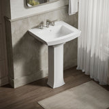 Archer® 24" rectangular pedestal bathroom sink