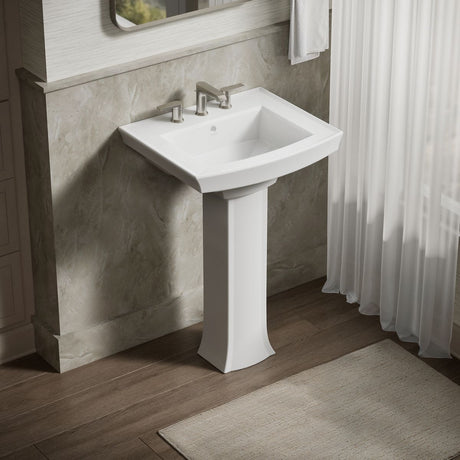 Archer® 24" rectangular pedestal bathroom sink