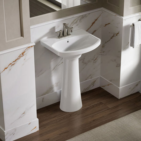 Cimarron® 22-3/4" rectangular pedestal bathroom sink