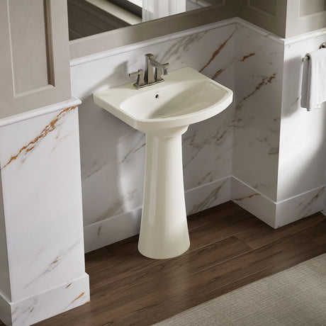 Cimarron® 22-3/4" rectangular pedestal bathroom sink