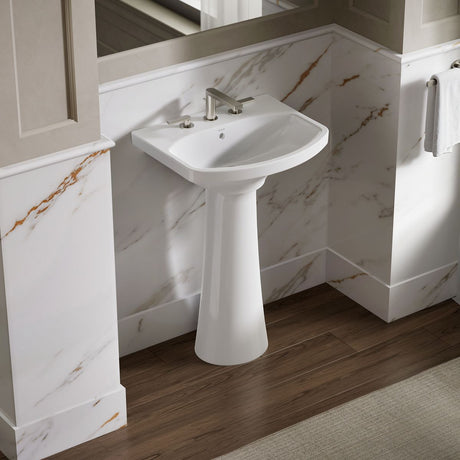 Cimarron® 22-3/4" rectangular pedestal bathroom sink