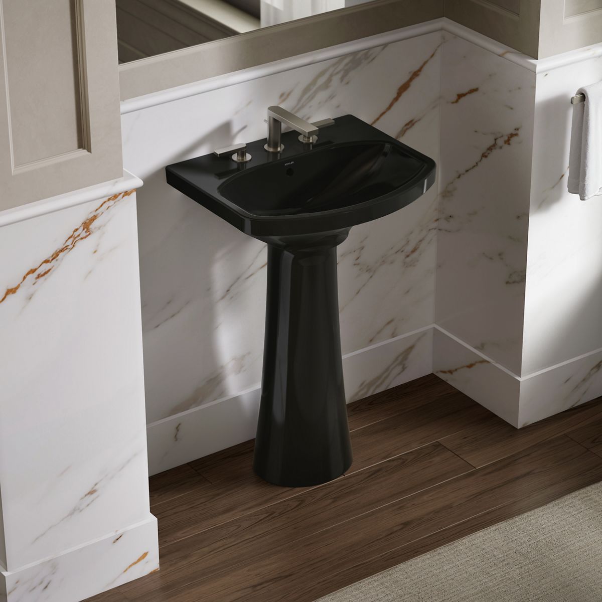Cimarron® 22-3/4" rectangular pedestal bathroom sink