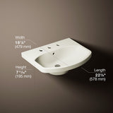 Cimarron® 22-3/4" rectangular pedestal bathroom sink