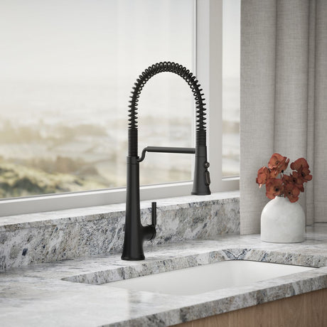 Tone® Semi-professional pull-down kitchen sink faucet with three-function sprayhead
