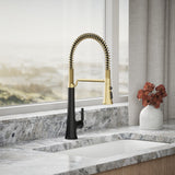 Tone® Semi-professional pull-down kitchen sink faucet with three-function sprayhead
