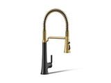 Tone® Semi-professional pull-down kitchen sink faucet with three-function sprayhead
