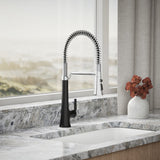 Tone® Semi-professional pull-down kitchen sink faucet with three-function sprayhead