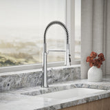 Tone® Semi-professional pull-down kitchen sink faucet with three-function sprayhead