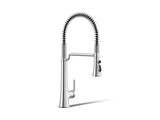 Tone® Semi-professional pull-down kitchen sink faucet with three-function sprayhead