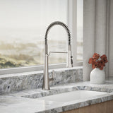 Tone® Semi-professional pull-down kitchen sink faucet with three-function sprayhead