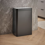 13-gallon touchless stainless steel trash can