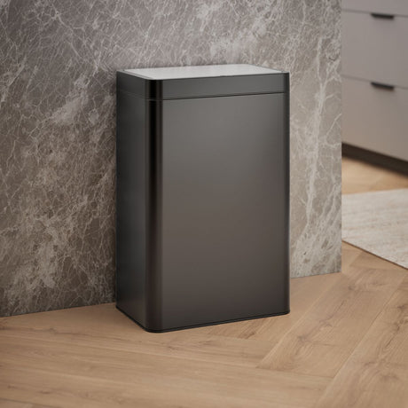 13-gallon touchless stainless steel trash can