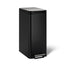 13-gallon stainless steel slim step trash can with bifold lid