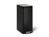 13-gallon stainless steel slim step trash can with bifold lid