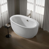 Sunstruck® 60" x 34" freestanding bath with fluted shroud