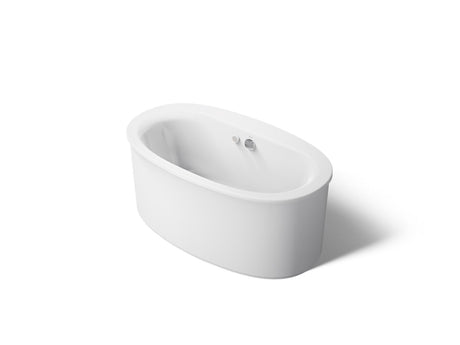 Sunstruck® 60-1/2" x 34-1/2" freestanding Heated BubbleMassage™ air bath with straight shroud