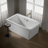 Stargaze® 60" x 34" freestanding Heated BubbleMassage™ air bath with fluted shroud