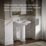 Kelston® 23-3/4" rectangular pedestal bathroom sink