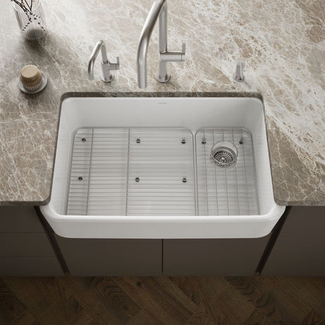 Ironridge® 34" undermount single-bowl farmhouse kitchen sink