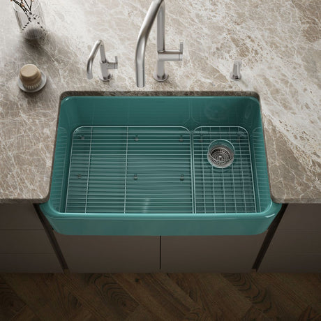 Ironridge® 34" undermount single-bowl farmhouse kitchen sink