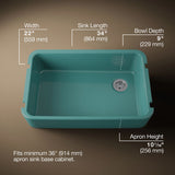 Ironridge® 34" undermount single-bowl farmhouse kitchen sink