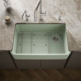 Ironridge® 34" undermount single-bowl farmhouse kitchen sink