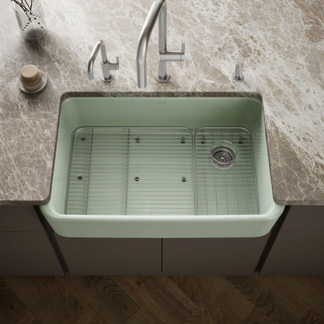 Ironridge® 34" undermount single-bowl farmhouse kitchen sink