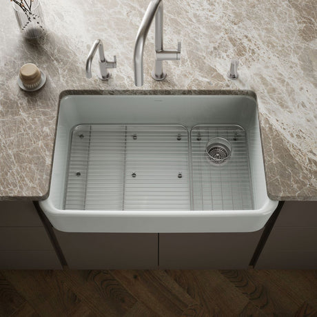 Ironridge® 34" undermount single-bowl farmhouse kitchen sink