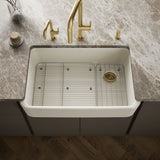 Ironridge® 34" undermount single-bowl farmhouse kitchen sink