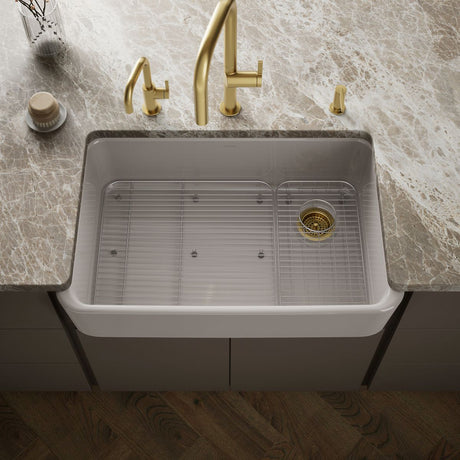 Ironridge® 34" undermount single-bowl farmhouse kitchen sink