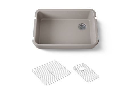 Ironridge® 34" undermount single-bowl farmhouse kitchen sink