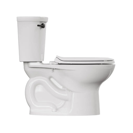 Cadet® PRO Two-Piece 1.28 gpf/4.8 Lpf Chair Height Elongated Toilet With Matte Black Trip Lever Less Seat