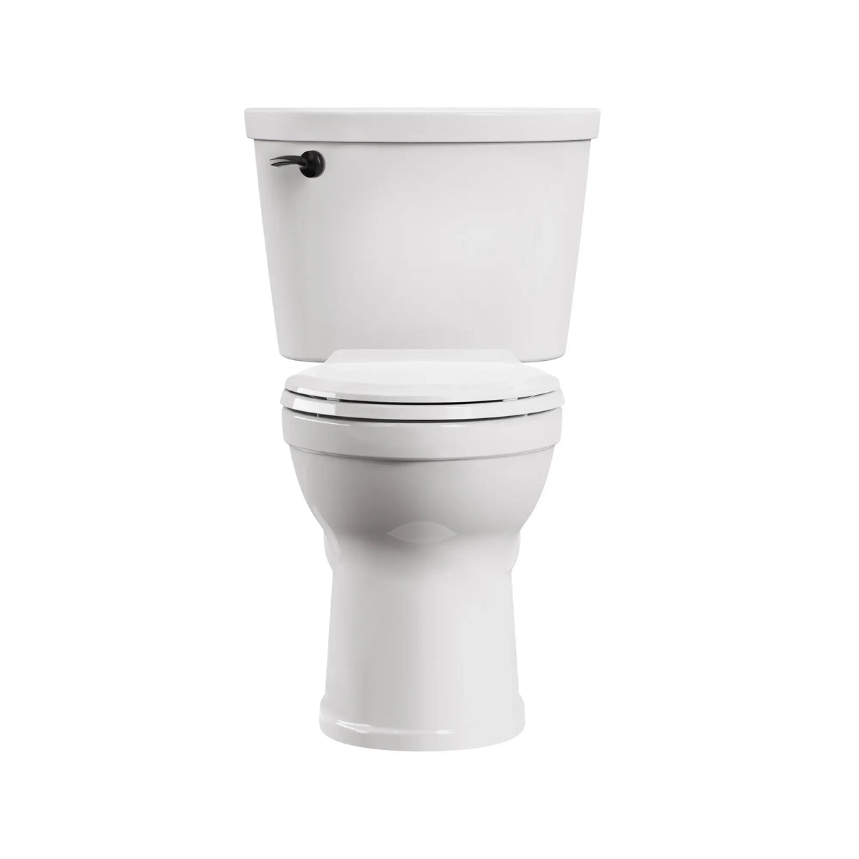 Champion® PRO Two-Piece 1.28 gpf/4.8 Lpf Chair Height Elongated Toilet With Matte Black Trip Lever Less Seat