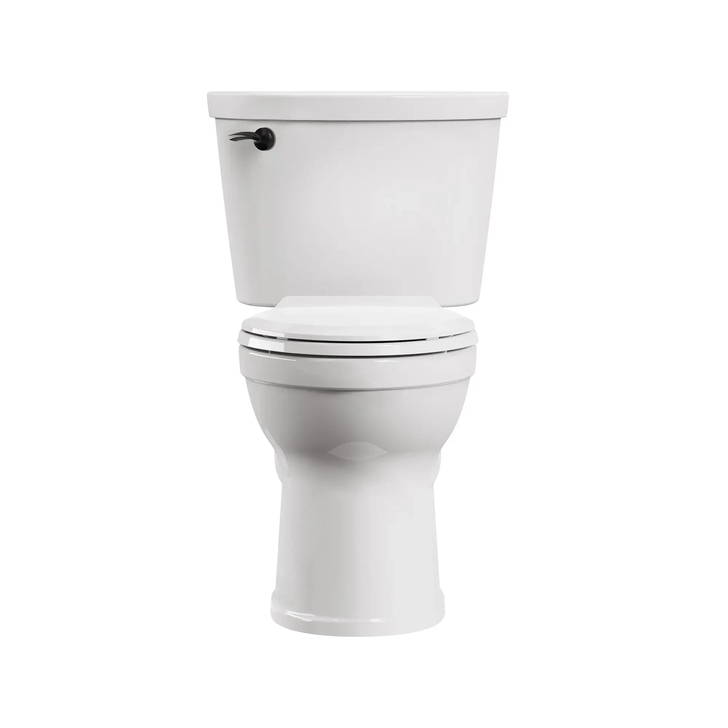 Champion® PRO Two-Piece 1.28 gpf/4.8 Lpf Chair Height Elongated Toilet With Matte Black Trip Lever Less Seat