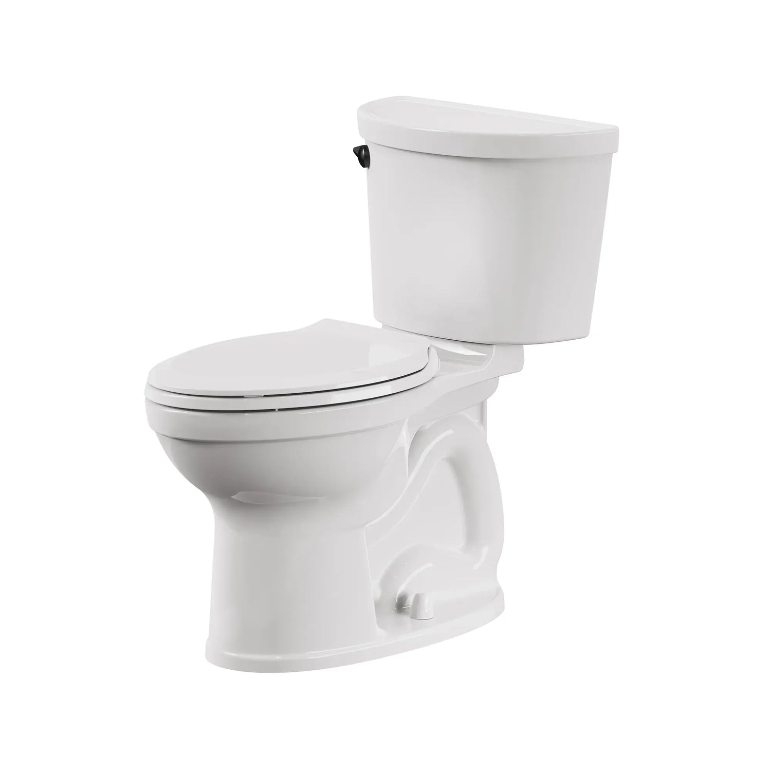 Champion® PRO Two-Piece 1.28 gpf/4.8 Lpf Chair Height Elongated Toilet With Matte Black Trip Lever Less Seat