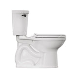 Champion® PRO Two-Piece 1.28 gpf/4.8 Lpf Chair Height Elongated Toilet With Matte Black Trip Lever Less Seat