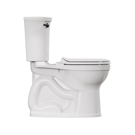 Champion® PRO Two-Piece 1.28 gpf/4.8 Lpf Chair Height Round Front Toilet With Matte Black Trip Lever Less Seat