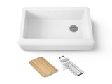 Riverby® 35-3/4" undermount single-bowl farmhouse workstation kitchen sink