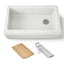 Riverby® 35-3/4" undermount single-bowl farmhouse workstation kitchen sink