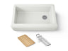 Riverby® 35-3/4" undermount single-bowl farmhouse workstation kitchen sink
